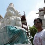 Arjun Sarja Inaugurates Hanuman Temple in Chennai